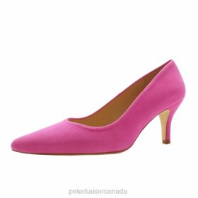 Peter Kaiser Canada - Peter Kaiser Janella Classic Mid Heel Court Shoe Hot Pink Women JN8B19 Footwear