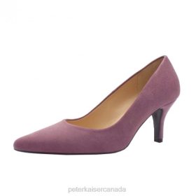 Peter Kaiser Canada - Peter Kaiser Janella Classic Mid Heel Court Shoe Woodrose Suede Women JN8B16 Footwear
