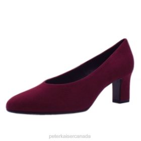 Peter Kaiser Canada - Peter Kaiser Mahirella Classic Mid Heel Court Shoes Jam Suede Women JN8B10 Footwear