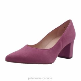 Peter Kaiser Canada - Peter Kaiser Naja Block Heel Fashionable Pumps Cassis Suede Women JN8B34 Footwear