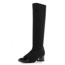 Peter Kaiser Canada - Peter Kaiser Tinja Pull On Stretch Knee High Boots Black Women JN8B214 Footwear