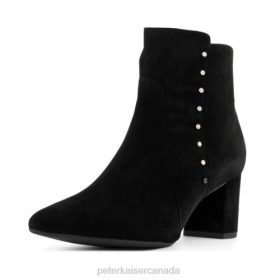 Peter Kaiser Heels - Peter Kaiser Bioni Ankle Boot Black Suede Women JN8B216 Footwear