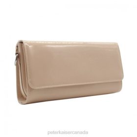 Peter Kaiser Heels - Peter Kaiser Lanelle Leather Clutch Bag Nude Patent Women JN8B252 Accessories