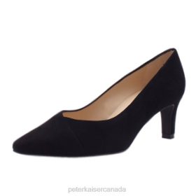 Peter Kaiser Heels - Peter Kaiser Maike Classic Court Shoes Black Suede Women JN8B150 Footwear