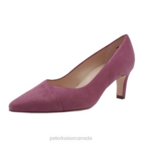 Peter Kaiser Heels - Peter Kaiser Maike Classic Court Shoes Cassis Suede Women JN8B33 Footwear