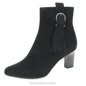 Peter Kaiser Heels - Peter Kaiser Monic Tassel Ankle Boot Black Suede Women JN8B219 Footwear