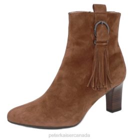 Peter Kaiser Heels - Peter Kaiser Monic Tassel Ankle Boot Sable Suede Women JN8B240 Footwear