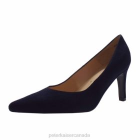 Peter Kaiser Heels - Peter Kaiser Telse Elegant Court Shoes Navy Suede Women JN8B21 Footwear