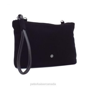 Peter Kaiser Heels - Peter Kaiser Waida Stylish Clutch Bag Classic Black Suede Women JN8B270 Accessories