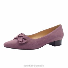 Peter Kaiser Shoes Canada - Peter Kaiser Erina Low Heel Pump Woodrose Suede Women JN8B47 Footwear