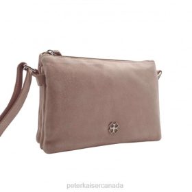Peter Kaiser Shoes Canada - Peter Kaiser Kio Chic Shoulder Bag Mauve Suede Women JN8B233 Accessories