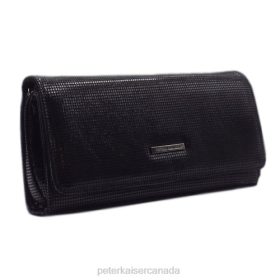 Peter Kaiser Shoes Canada - Peter Kaiser Lanelle Clutch Bag Black Pepita Women JN8B272 Accessories