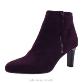 Peter Kaiser Shoes Canada - Peter Kaiser Marian Fashion Ankle Boot Wine Suede Women JN8B206 Footwear