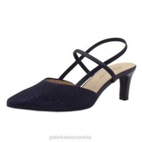 Peter Kaiser Shoes Canada - Peter Kaiser Mitty-A Sling-back Sandals Notte Shimmer Women JN8B86 Footwear