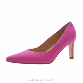 Peter Kaiser Shoes Canada - Peter Kaiser Telse Elegant Suede Court Shoes Hot Pink Women JN8B20 Footwear